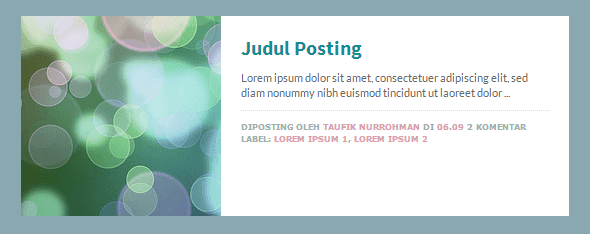 Post Thumbnail on the Left