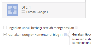 Beralih ke sistem komentar Google+
