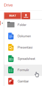 Create a new form - Google Drive