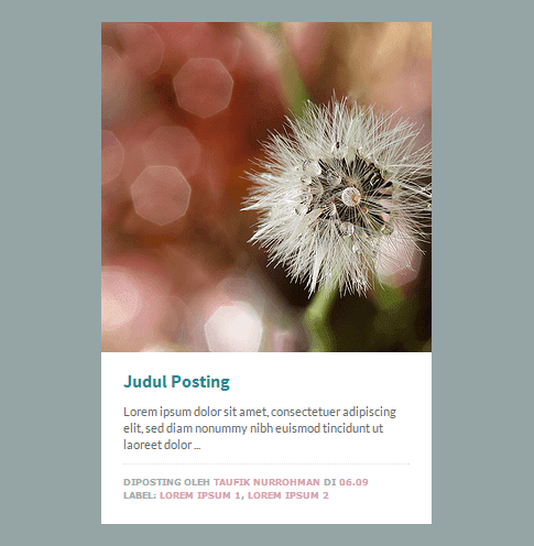 Thumbnail Before Post Title and Summary