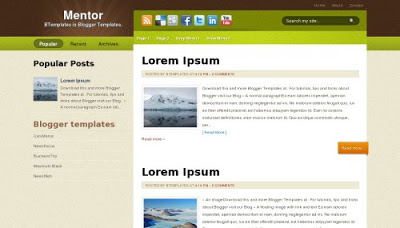 mentor blogger template