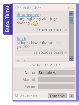 javascript buku tamu